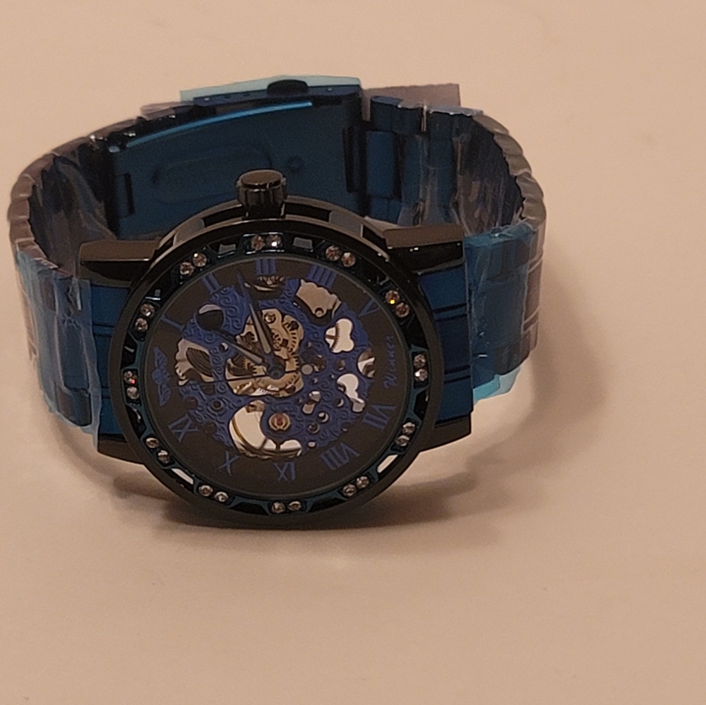 Mens skeleton watch
